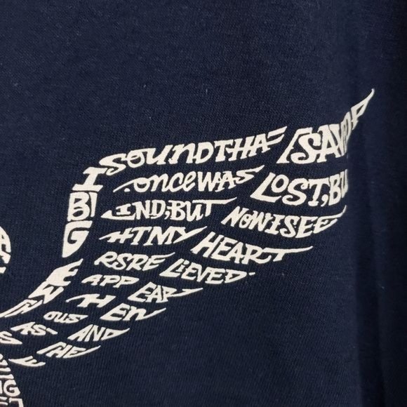 LA Pop Art NWT Amazing Grace lyrics graphic guitar with wings tee men's size XL - Picture 7 of 10